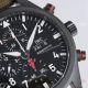 Swiss Grade 1 IWC Pilot's Chronograph Top Gun Black Ceramic Watch Military Green Strap (4)_th.jpg